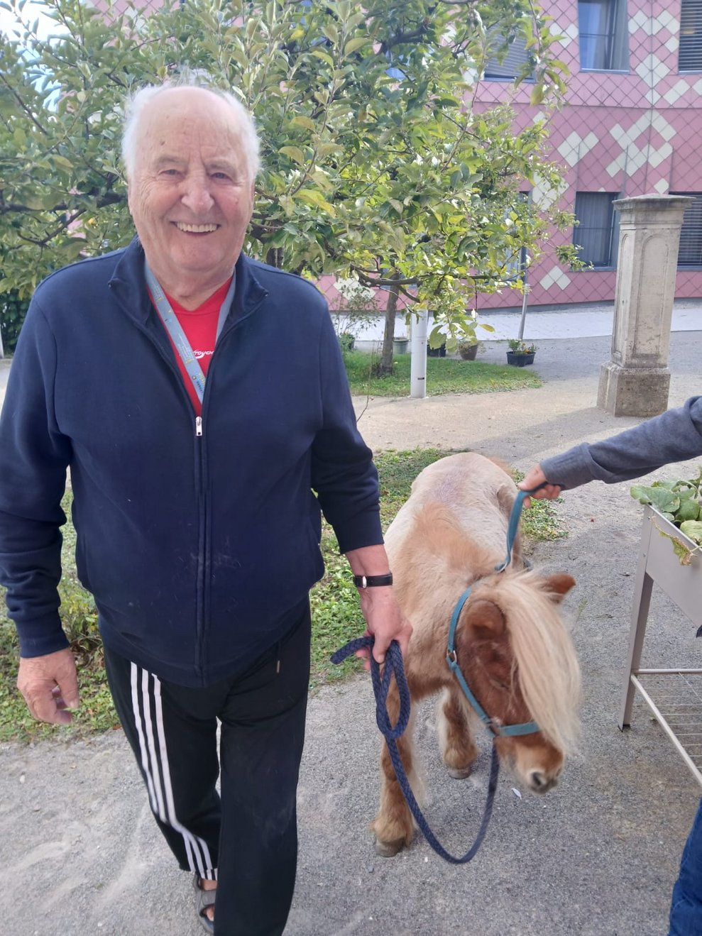 Bewohner mit Pony